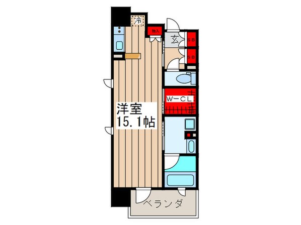 パークアクシス心斎橋の物件間取画像